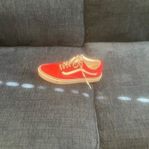 Vans Old-skool Low red suede size 10